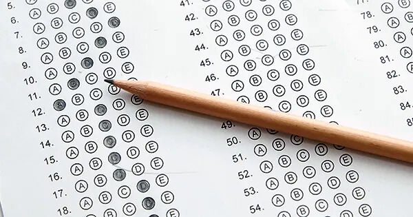 Standardized test form